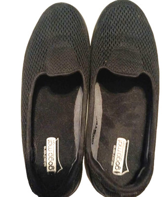 guc sz 6 SKECHERS GoGo Mat Black Womens Yoga Pilates Dance Grip Stretch shoes