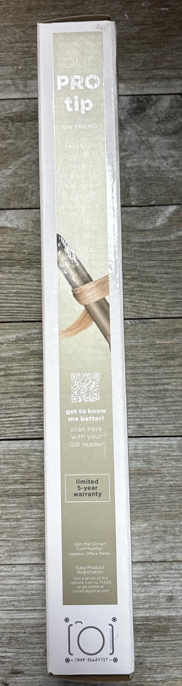 InfinitiPro Conair Nano Tourmaline Ceramic Curling Iron 1" ~New/Damaged Box - Image 3 of 4