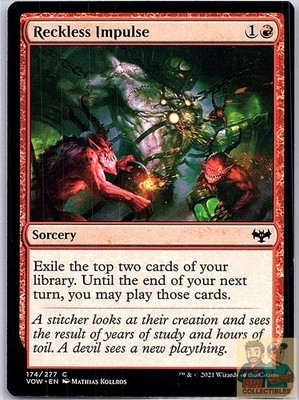 Reckless Impulse 174 Common Innistrad: Crimson Vow Magic: The Gathering LP