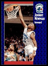 1991-92 Fleer Johnny Newman Charlotte Hornets #23