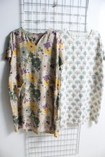 2 x Womens Ex High Street Patterned Smock Pocket Dress Bundle Plus Size XL (f60)