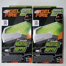 2 Nerf Pro Gel Fire Nightfall Hopper w/ 5000 Glow in the Dark Rounds Raid/Mythic