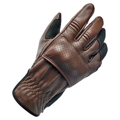 Biltwell Borrego Handschuhe Schokolade / Schwarz CE Geprüft