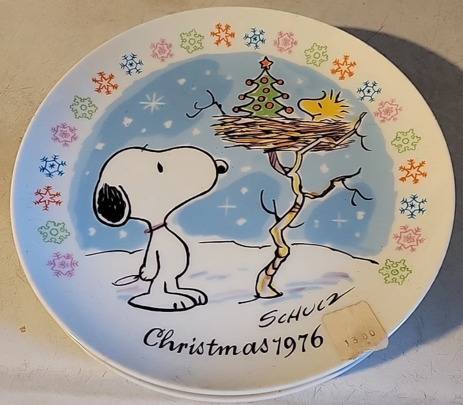 Peanuts Christmas Plate In Schmid Collectibles for sale | eBay