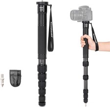 Koolehaoda Carbon Fiber Monopod for DSLR Cameras Unipod Stick, Portable Travel