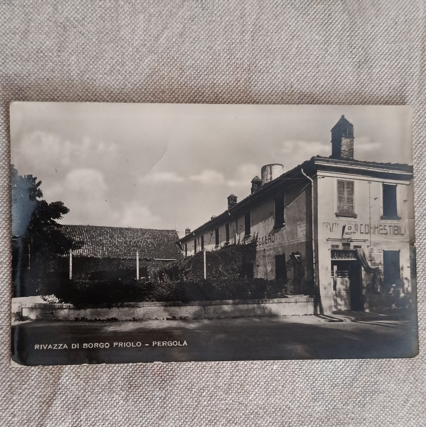 Cartolina viaggiata Rivazza di Borgo Priolo (Pergola) Pavia con L.40 annullo