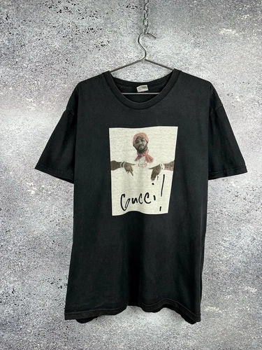 T shirt FW16 Supreme × Gucci Mane Photo noir fondu taille XL rare