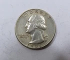 USA Washington Quarter 90% Silver 25 Cents 1951 S San Francisco VF-XF SCARCE