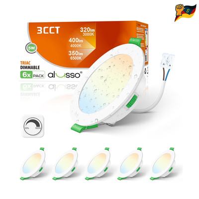 ALUSSO LED Einbaustrahler 5W 400 Lumen Dimmbar IP4
