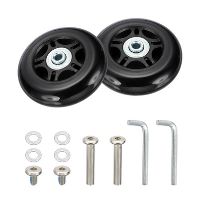 #ad #ad 2 Pcs 75x24mm Luggage Suitcase Wheels Replacement PU Trolley Wheel Repair Kits $16.54