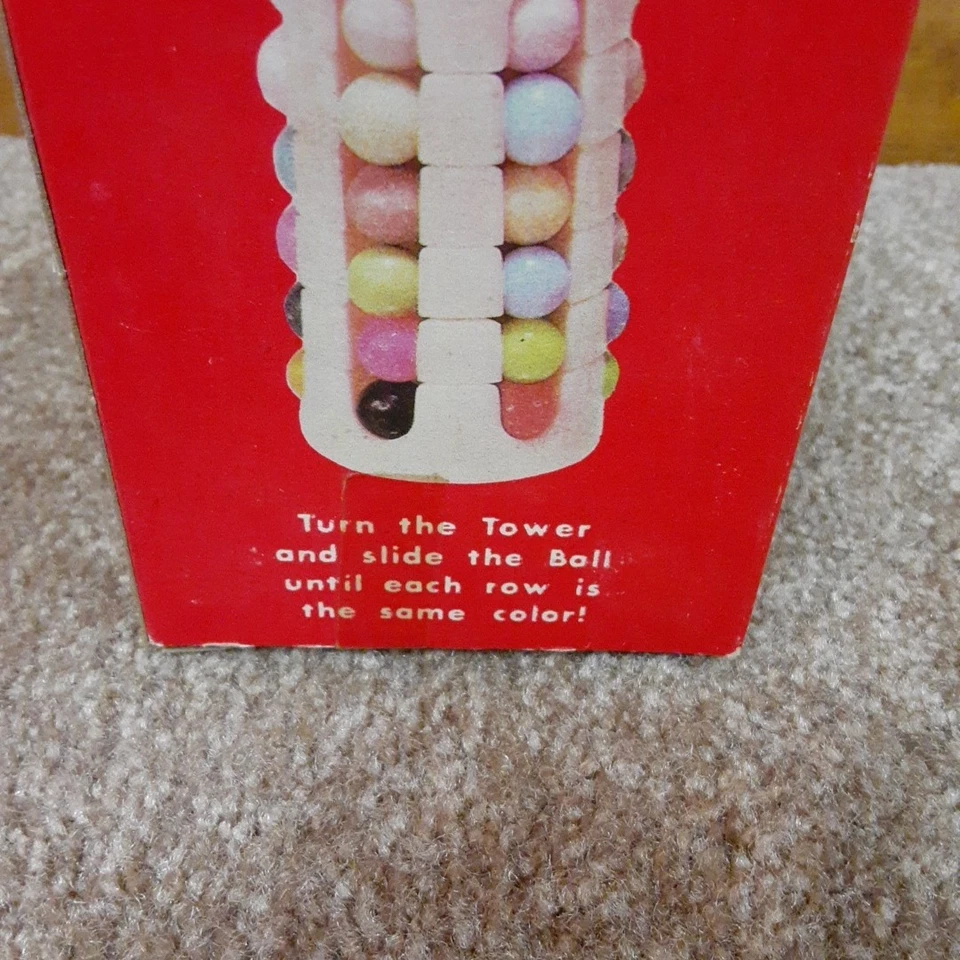 Vintage Puzzler's Tower Brain Teaser Puzzle Game Babylon Tower With Original Box - Image 4 of 4