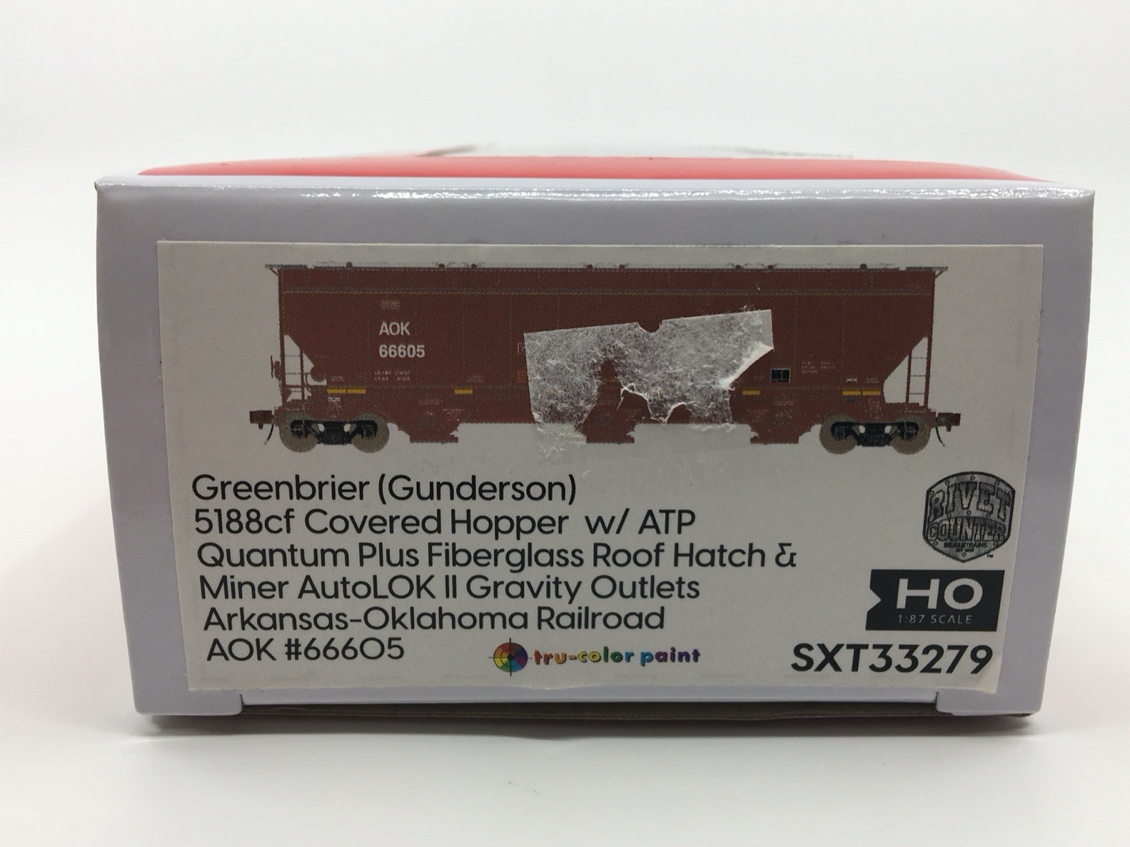 HO ScaleTrains AOK Greenbrier (Gunderson) 5188 cf Covered Hopper #66605