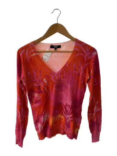 VERSUS VERSACE/14SS/Knit sweater (thin)/Size 40/Silk/ORN/All-over pattern/BD8028