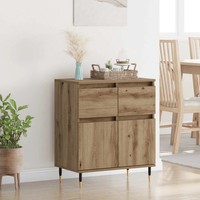 Sideboard Artisan-Eiche 60X35X70 Cm Verbundholz Eisen