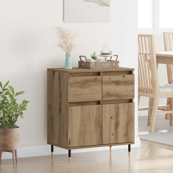 Sideboard Artisan-Eiche 60X35X70 Cm Verbundholz Eisen-image