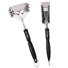 Dr.Camp 2 PCS Stainless Steel BBQ Grill Brush,BBQ Brush,Grill Scraper, Grill ...