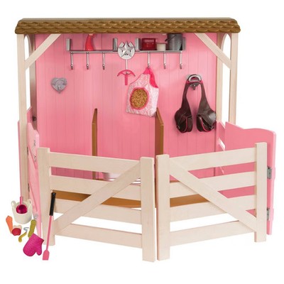 Our Generation Horse Barn Playset for 18'' Dolls - Saddle Up Stables