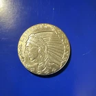1/2 oz .999 Silver Indian Design Round.  #2615
