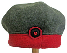 Allemagne 14-18 - FELDMUTZE feldgrau / bandeau rouge - reproduction - taille 57