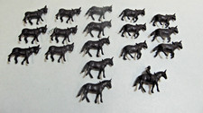 MARX 1960S 15  1 W/ RIDER HARNESSED WAGON HORSES