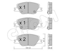 CIFAM Bremsbeläge Satz Vorne Bremsklötze für OPEL INSIGNIA Caravan INSIGNIA CC