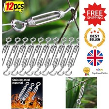 Cable Tension - Stainless Steel Hook Eye Adjusters for Garden Wire