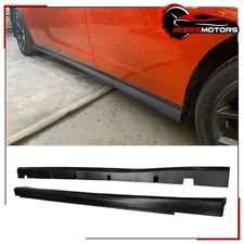 Fits 11-23 Dodge Charger SRT Style Side Skirts Extension Protectors Unpainted PP