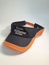 Evan Williams Bourbon Hat Men Visor Black Orange One Size Whiskey Golf