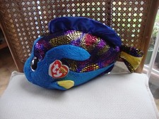 TY BEANIE BOO PLUSH AQUA THE FISH 2017  30CMS WITH TAGS GLITTER EYES