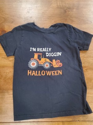 Port & Company Boys Size 4T I'M Really Diggin Halloween Tshirt