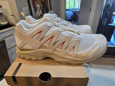 Salomon XA Pro 3D La Yaute White Pepper/Red Sz 10.5 MENS HIKING SNEAKERS NEW