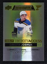 2021 Upper Deck Credentials Debut Ticket Access Yellow 202/249 Dakota Joshua a3q