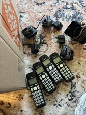 Panasonic Cordless Phone Set 4 Handsets KX-TGE230 DECT 6.0 Digital Answer