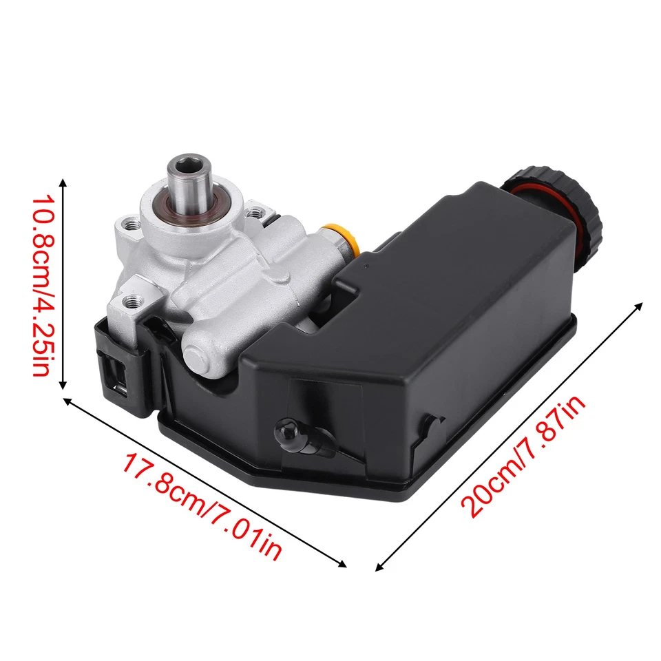 Power Steering Pump w/ Reservoir for Chevrolet S10 GMC Sonoma Isuzu Hombre 2.2L Foto 3 de 4