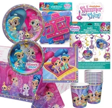 SHIMMER and SHINE Party Plates Napkins Tablecover Banner Decoration Kit YOU PICK