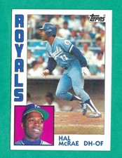 1984 Topps Baseball - Hal McRae #340 Royals