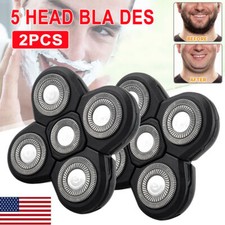 2Pcs Shaver Blade 5 Heads Beard Cutter Head for 4D Electric Razor Waterproof