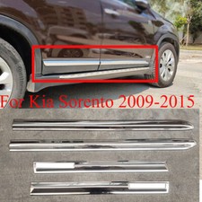 Chrome Side Door Body Skirt Guard Moldings Cover Trims For Kia Sorento 2009-2015
