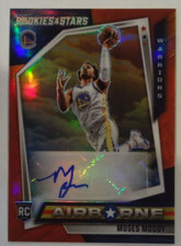 Moses Moody 2021-22 Panini Chronicles Rookies & Stars Airborne Rookie Auto Red