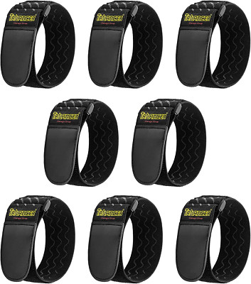 Elastic Cinch Straps with Anti-Slip Strips 12 x 2 8 Pack Heavy Dut