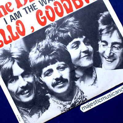 RARE COVER 1967 MONO THE BEATLES HELLO GOODBYE I AM THE WALRUS 7