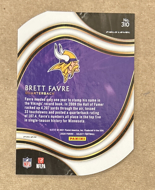 NFL Brett Favre サインカード Brett Favre NFL Memorabilia, Brett Favre Collectibles