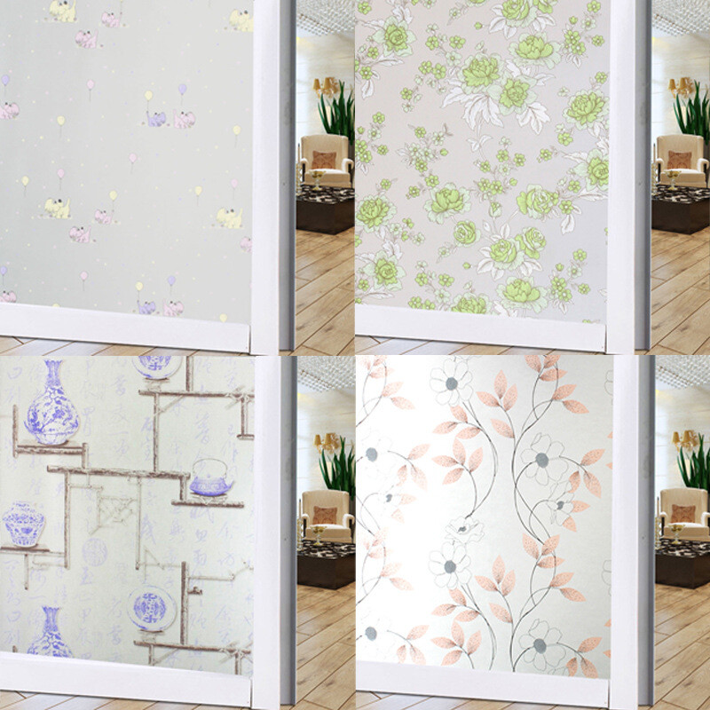 Self Adhesive Glass Film Window Sticker Bathroom Glass Sticker PVC