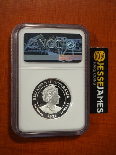 2021 AUSTRALIA PROOF SILVER WINGED VICTORY NGC PF70 FIRST DAY OF ISSUE MERCANTI - Picture 2 of 5