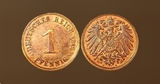 1915-A German Empire 1 Pfenning Uncirculated