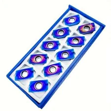 10pcs APMT1604 PDER-DP Carbide Inserts for 400R Milling Nano Blue HRC65