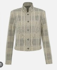 Cabi New NWT Travel Jacket 4498 Multi beige gold plaid XXS - XL Was 189