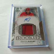 2017-18 UD The Cup Rookie Auto Patch #d/249 Haydn Fleury RC #156 