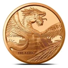 Aztec Dragon World of Dragons GSM Golden State Mint 1st in Series 1 oz Copper