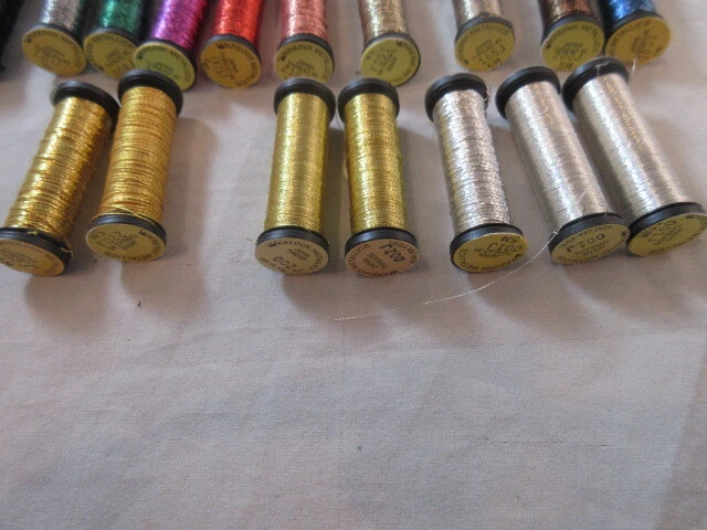 Kreinik & DMC Metallics/Japan Threads Assorted Colors  Lot of 17 NEW     F183 - Image 4 of 4